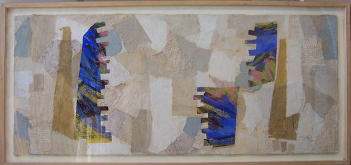 Untitled (no. 707), c. 1948-54, collage, 16 3/4 x 39 in.