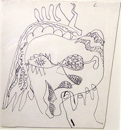 Jackson Pollock, Untitled, c. 1943, pen and black ink on paper