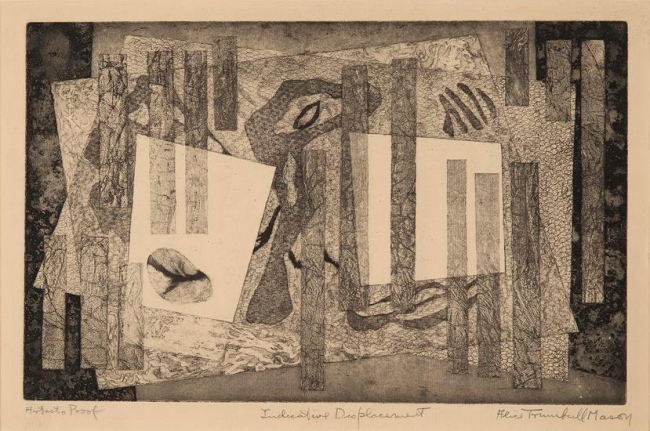 Indicative Displacement, 1947, etching on paper, 10 x 16 in., ed. 2, 2 AP