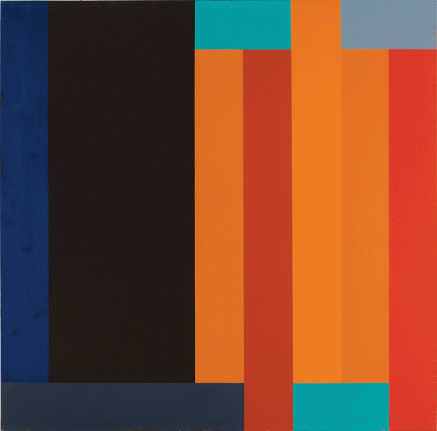 Shooting for 19, 1981, acrylic on canvas, 66 x 67 in.