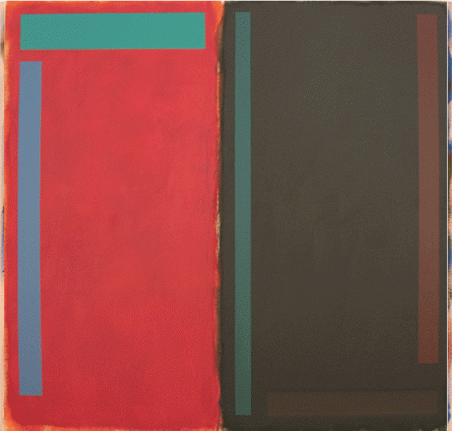 Night Watchman, 1987, acrylic on canvas, 62 x 60 in.