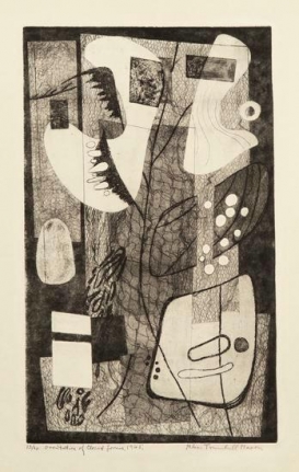 Orientation of Closed Forms, 1945, etching on paper, 15 3/4 x 9 3/4 in., ed. 13/20