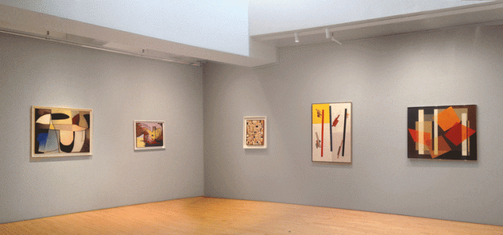 Installation view of "Alice Trumbull Mason: A Retrospective" at the Washburn Gallery
