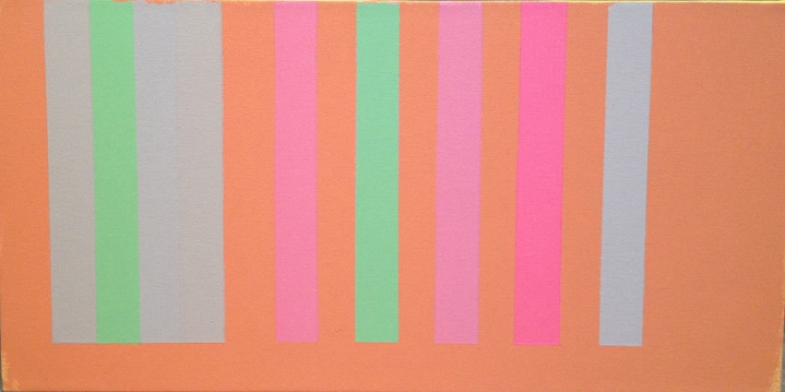 Untitled, 2001-02, acrylic on canvas, 14 x 28 in.