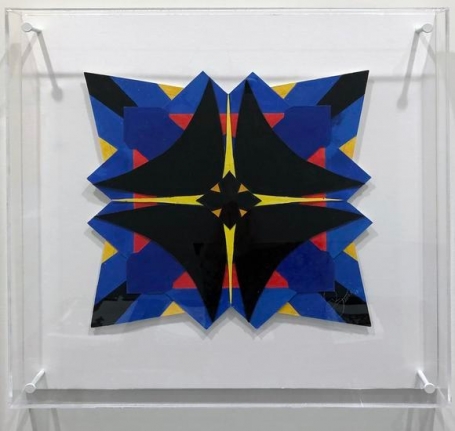 Jack Youngerman, Foil Black, 2008-2018, gouache/cut paper, 11 x 11 in.
