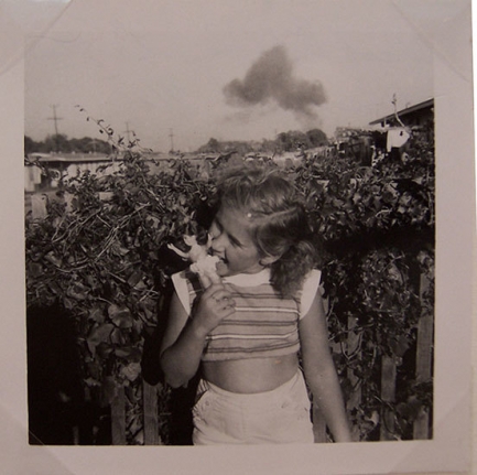 Little Girl Biting Barbie, 1960s, 3 1/2 x 3 1/2 in.