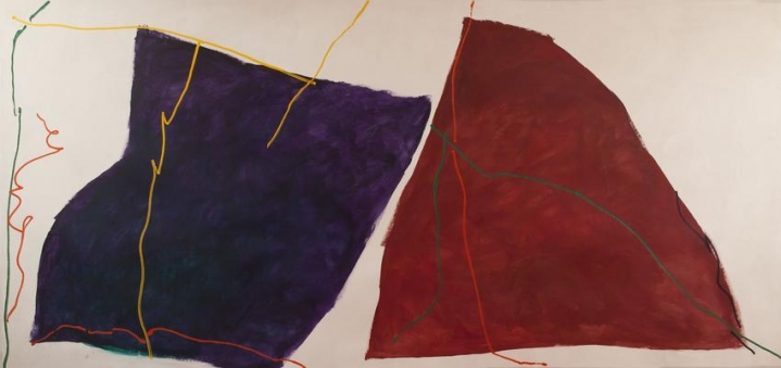 Untitled (#814), 1980, oil on canvas, 77 x 165 1/4 in.