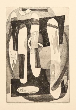 Double Idiom, 1946, etching on paper, 20 x 15 1/4 in., ed. 24/25