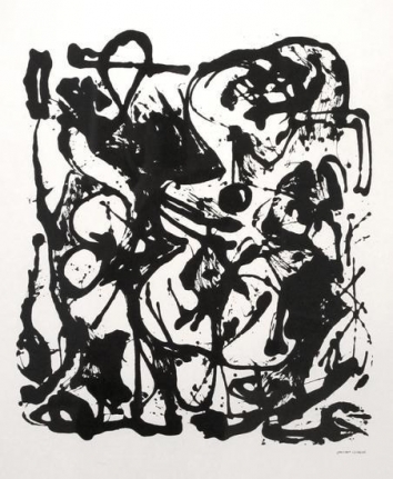 Untitled, CR1094 (after painting Number 19, CR333), 1951, screenprint, 29 x 23 in., printed in 1964