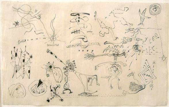 Untitled, c. 1942, pencil on paper, 11 3/4 x 18 3/4 in. CR 649