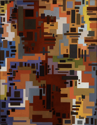 "L'Hasard," 1948-49, oil on masonite, 36 1/2 x 28 3/8 in.