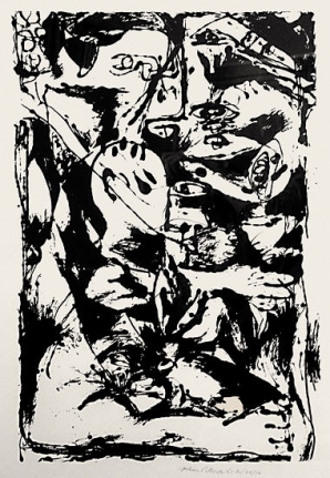 Untitled (After CR#340), 1951, screenprint, ed. 16/25, 29 x 23 in., CR#1093 (P29), signed and dated with edition number "25/16"