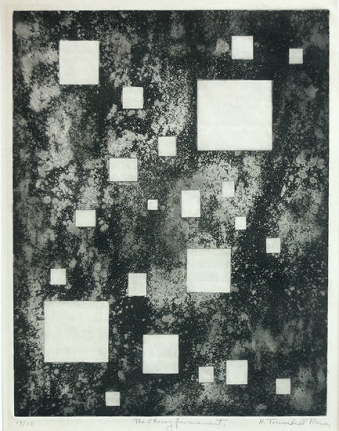 Starry Firmament, 1954, etching, ed. 25, 13 1/2 x 10 3/4 in.