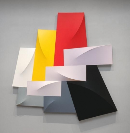 Megaripple, 1988, acrylic on canvas, 83 x 81 x 6 in.