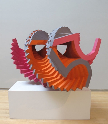 George Sugarman, Untitled, 1969, acrylic on wood laminate, 29 x 42 1/2 x 29 in.