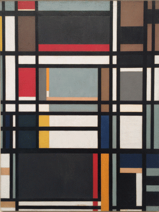 City Rectangle, 1948, oil on canvas, 34 x 26 in. by Ilya Bolotowsky