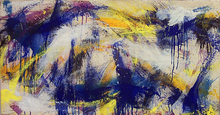 Norman Bluhm, "Northern Light," 1959, oil on canvas, 20 x 37 3/4 in.