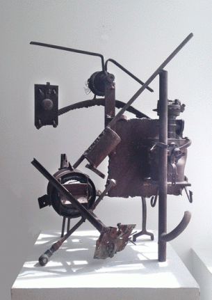 Untitled (1952-12), 1958, welded steel and found objects, 29 1/4 x 23 3/4 x 18 in.