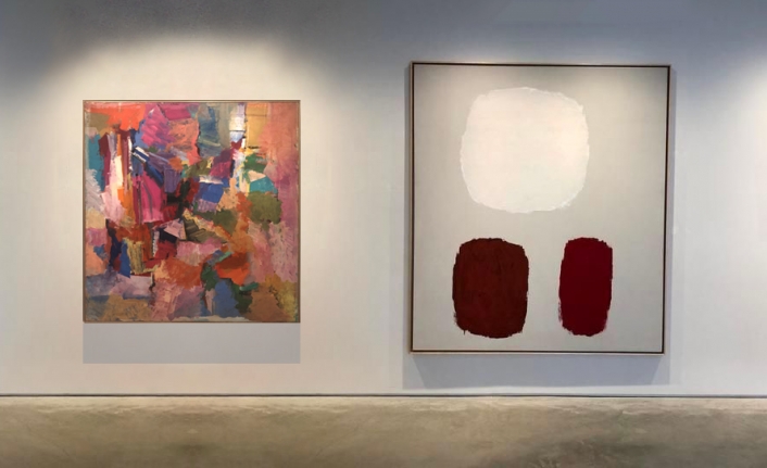 No.2 (From left) RAY PARKER, Untitled, c. 1954, oil on canvas, 51 x 51 in. 