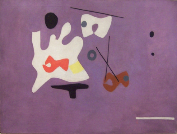 Cobalt Violet, 1938, oil on canvas, 30 x 40 in. by Ilya Bolotowsky