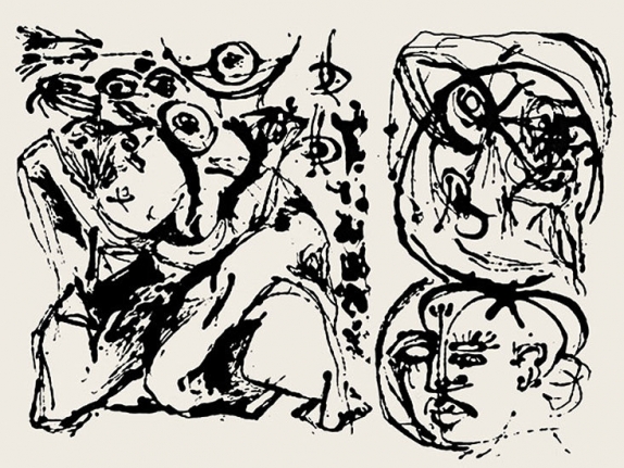 Untitled, CR1096 (After painting Number 27, CR328), 1951 (Printed from original screen in 1964), screenprint, 23 x 29 in.