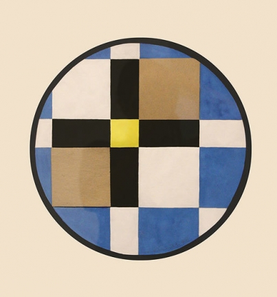 Diagonal Passage Series, 1946, collage, 25 1/2 x 20 1/2 in.