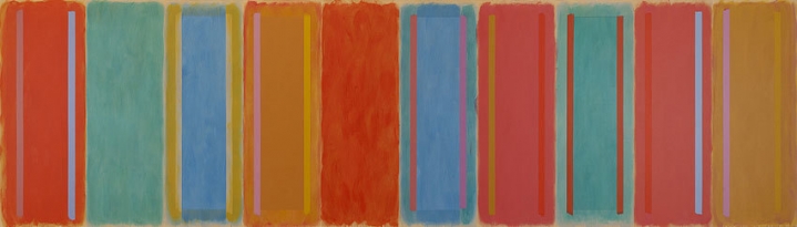 Rouisillon, 1997, acrylic on canvas, 72 x 254 in.