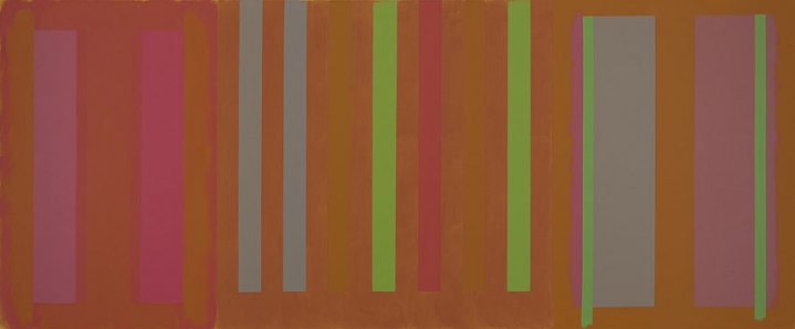 Winter Light, 2001-02, acrylic on canvas, 60 x 144 in.