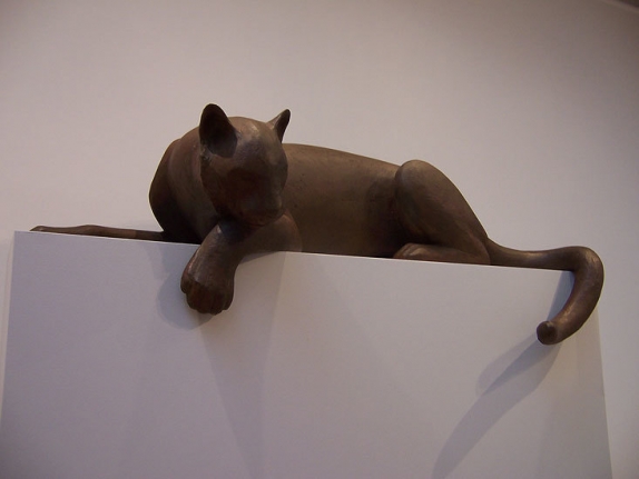 Cougar I, 2003, bronze, ed. AC1, 20 x 60 x 24 in.