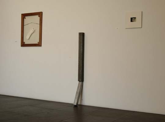 Installation view of William Anastasi, opposites are indentical, 2008 at Peter Blum Chelsea.