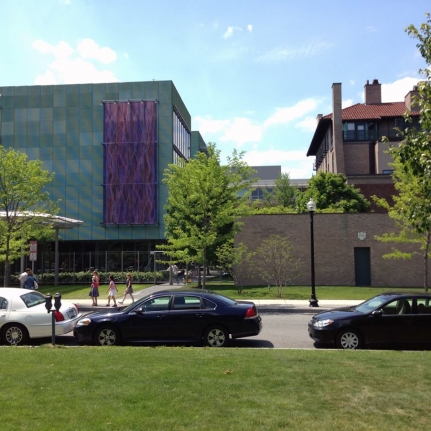 Waterfall, 2014, installation for the façade of the Isabella Stewart Gardner Museum, Boston, MA