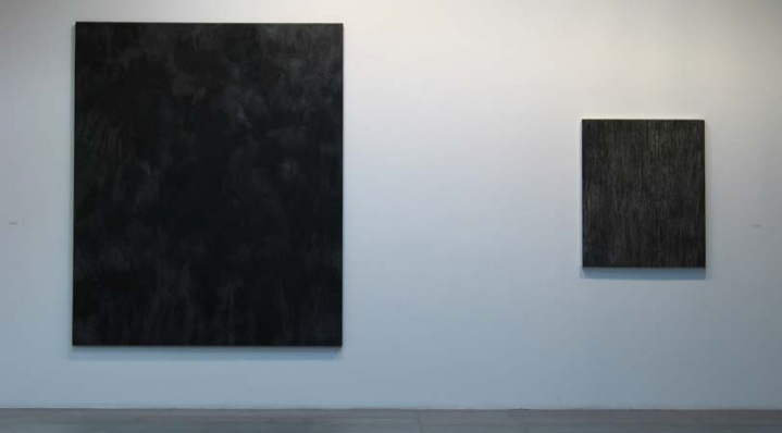 Installation view of William Anastasi, opposites are indentical, 2008 at Peter Blum Chelsea.