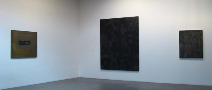 Installation view of William Anastasi, opposites are indentical, 2008 at Peter Blum Chelsea.