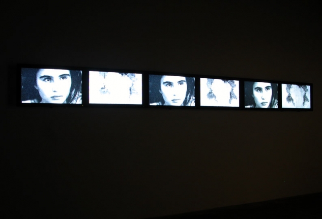 Installation view of Chris Marker, “Quelle heure est-elle?”, 2009 at Peter Blum Chelsea.
