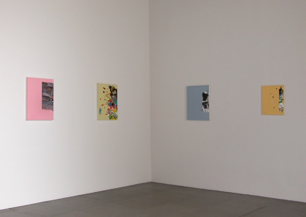 Installation view of Paintings, John Zurier; Jason Fox; Richard Allen Morris, 2010 at Peter Blum Chelsea.