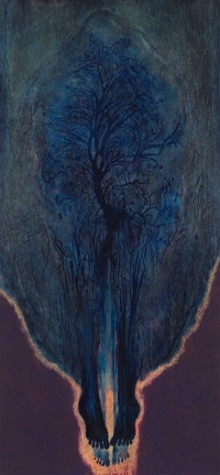 Ecstasy, 2019 Colored pencil, pastel, acrylic and oil on canvas