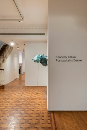 Installation view of the Kennedy Yanko exhibition, "Postcapitalist Desire" at Tilton Gallery.
