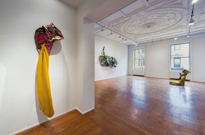 Installation view of the Kennedy Yanko exhibition, "Postcapitalist Desire" at Tilton Gallery.