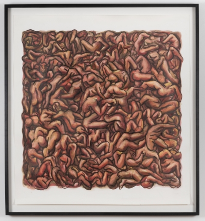 Nicole Eisenman "Untitled", 2001 Watercolor on paper 45 x 42-1/2 inches