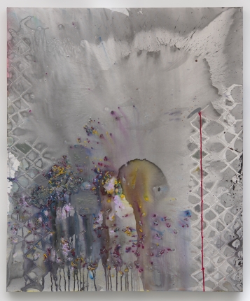 Brenna Youngblood YARDGUARD, 2015 Mixed media on canvas 72 x 60 inches