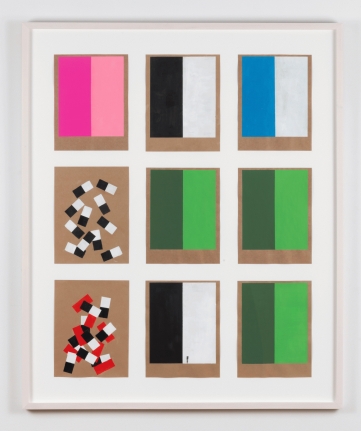 Kianja Strobert 3 x 3 no. 11 - Dann - Blue, 2018