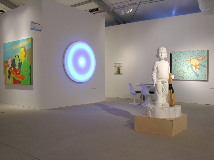 LEO VILLAREAL, JULIE ROBERTS, LISA RUYTER, LINCOLN SCHATZ, KENNY HUNTER and ERIK THOR SANDBERG 2012. Installation view: booth B19, Art Miami.