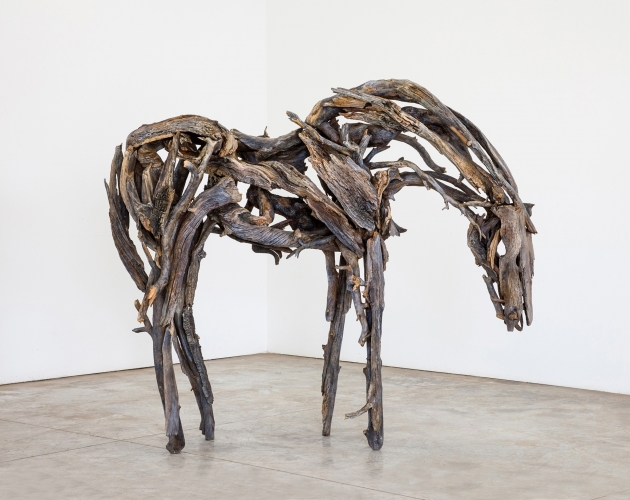 Deborah butterfield horse sculptures image