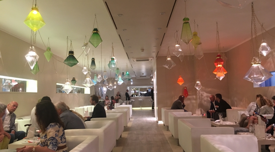 Frida Fjellman at Net Jets Lounge Art Basel
