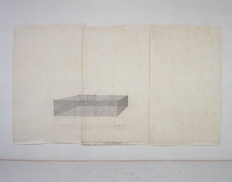 Toba Khedoori, Untitled (Chain link fence)