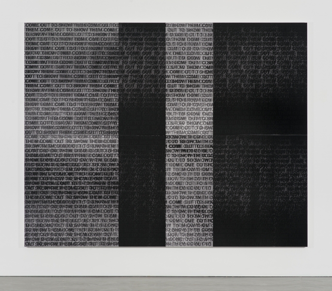 Glenn Ligon - come out #6