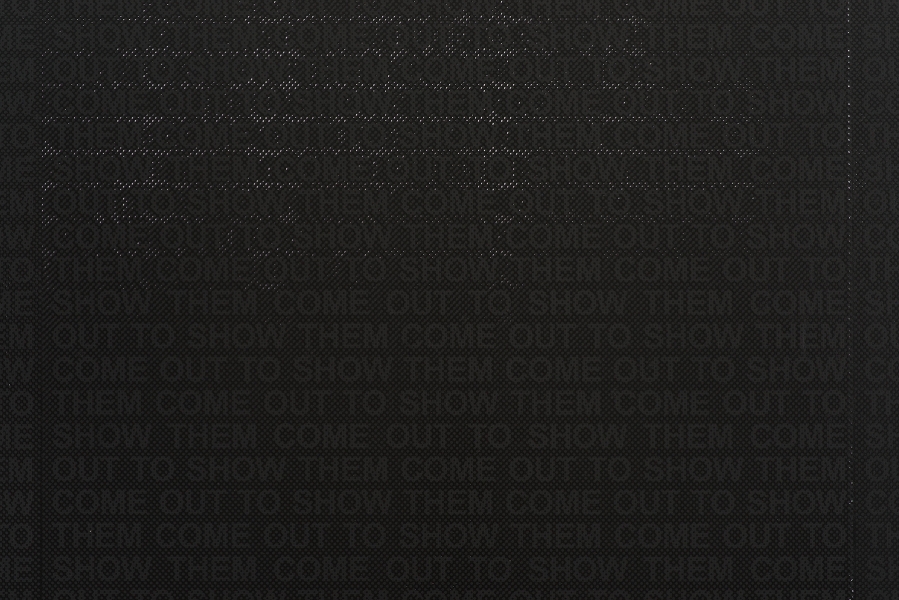 Glenn Ligon - come out #10