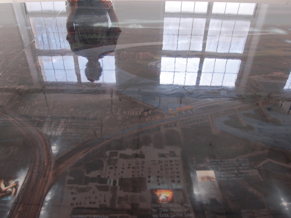 Color photograph Stephen Hannock's reflection
