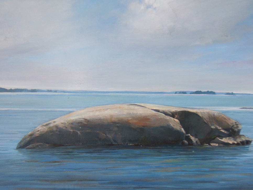 Fly point rock 3, 15.5" x 11" Douglas Martenson