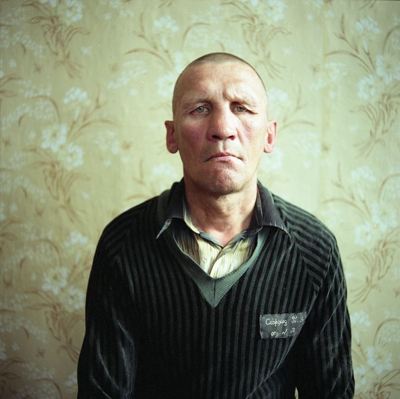 MICHAL CHELBIN, Skarhod, sentenced for manslaughter and cannibalism. Men's prison, Ukraine, 2008